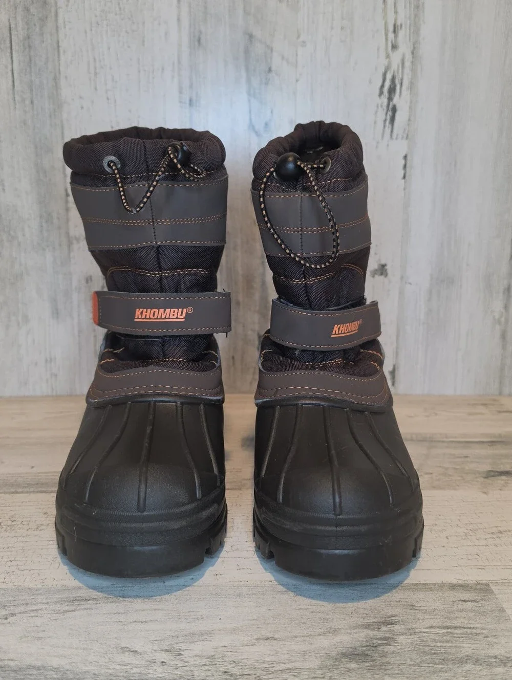 Khombu Brie Big Kids Snow Boots Size 5 Winter Boots Waterproof Insulated Brown
